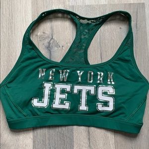 Victoria’s Secret pink New York jets sports bra
